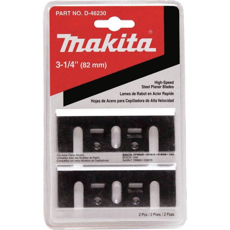 Conjunto de Cuchillas para Cepillo Makita D-46230 de 8.3 cm HSS
