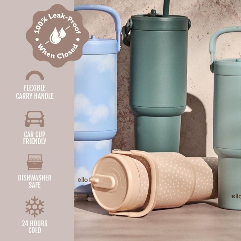 Vaso térmico Ello Oasis Go+ de 770 ml a prueba de fugas