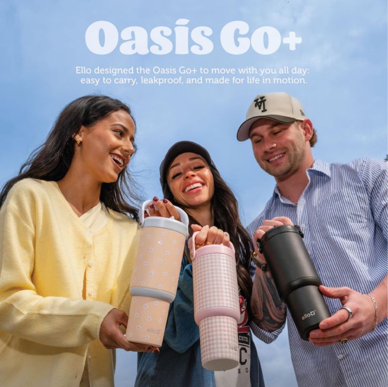 Vaso térmico Ello Oasis Go+ de 770 ml a prueba de fugas