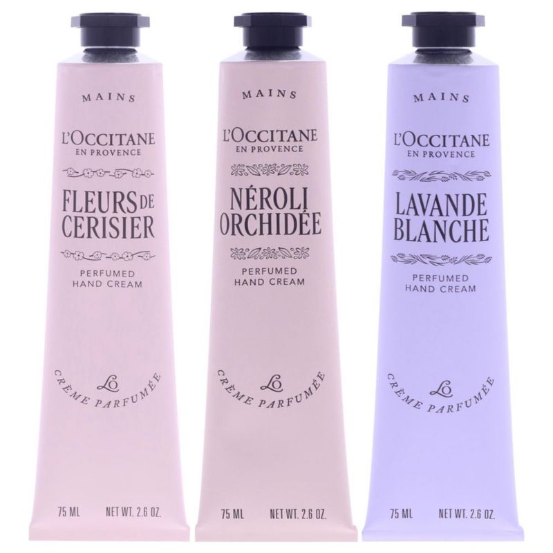 Trío de cremas de manos florales L'Occitane 3 piezas