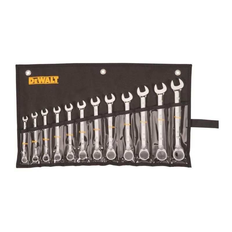 Juego de llaves de trinquete DEWALT DWMT19230 12 piezas métricas