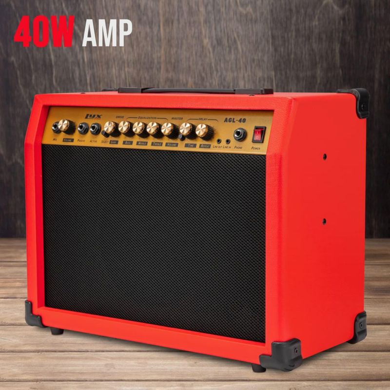 Amplificador de guitarra eléctrica LyxPro combinado de 40 W con altavoz de 8»