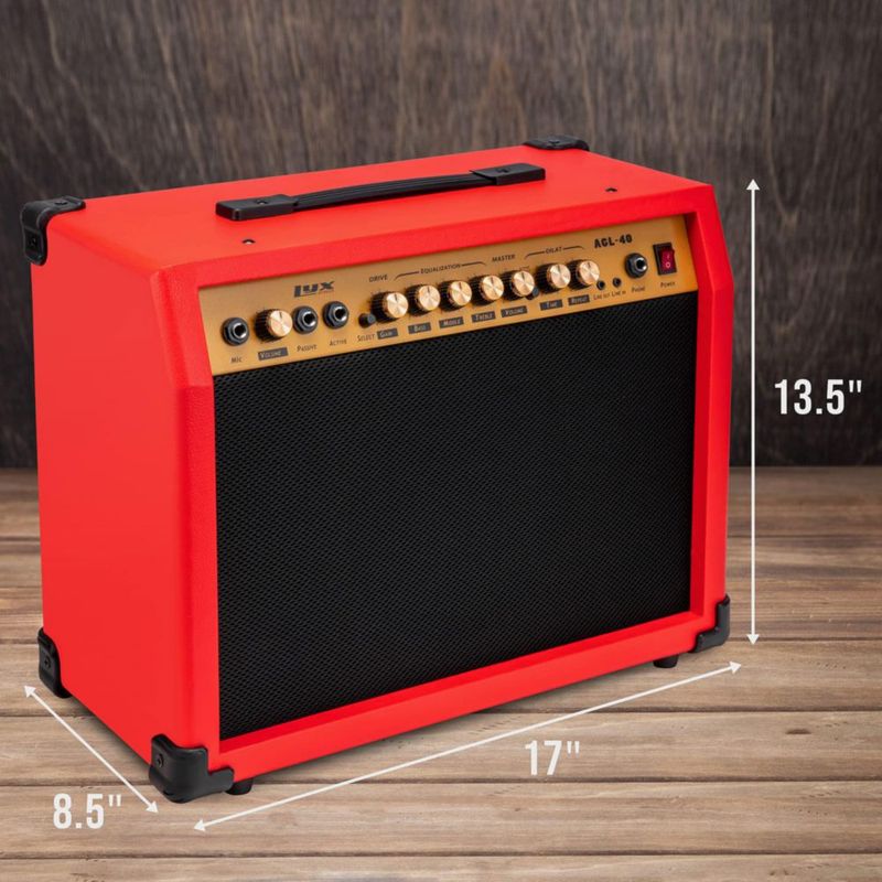 Amplificador de guitarra eléctrica LyxPro combinado de 40 W con altavoz de 8»