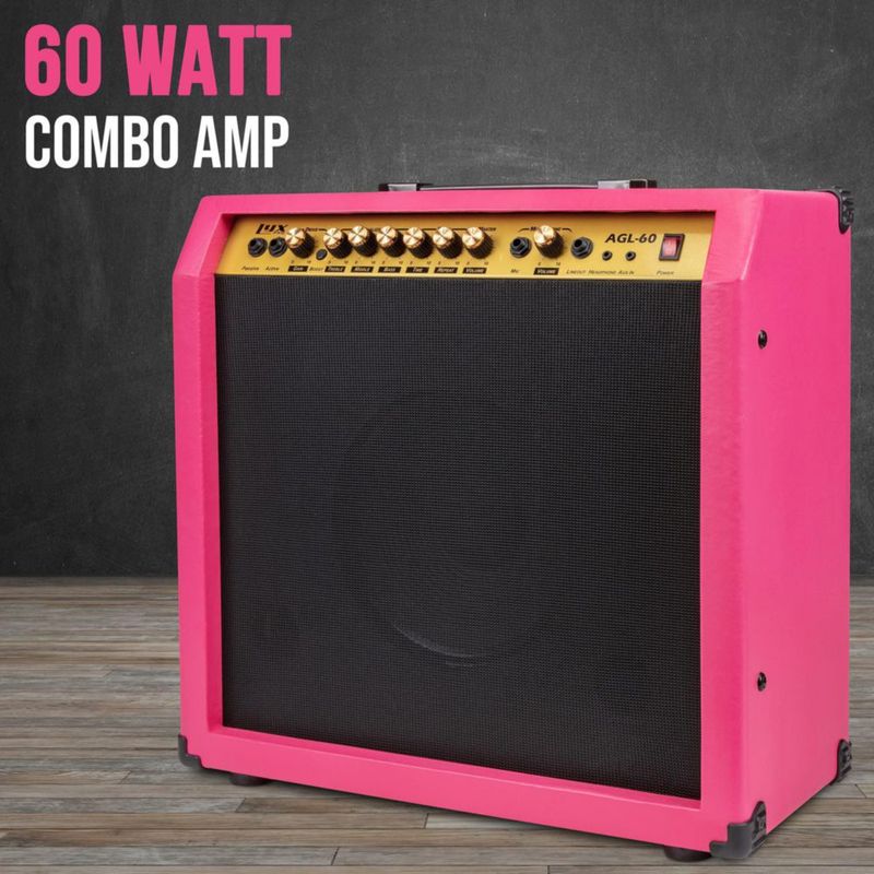Amplificador de guitarra eléctrica LyxPro Combo de 60 W con altavoz de 10 pulgadas