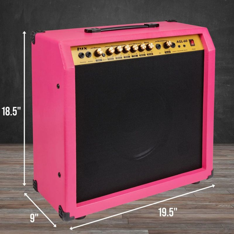 Amplificador de guitarra eléctrica LyxPro Combo de 60 W con altavoz de 10 pulgadas