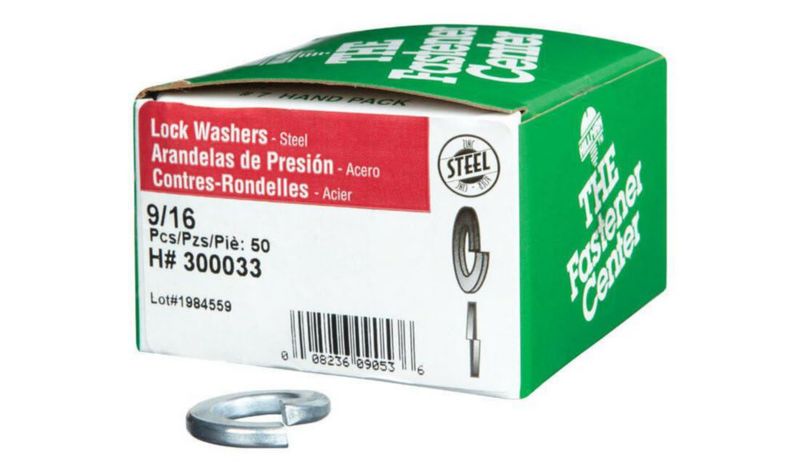 Lavadora Split Lock Hillman de acero galvanizado de 9/16 pulgadas paquete de 50