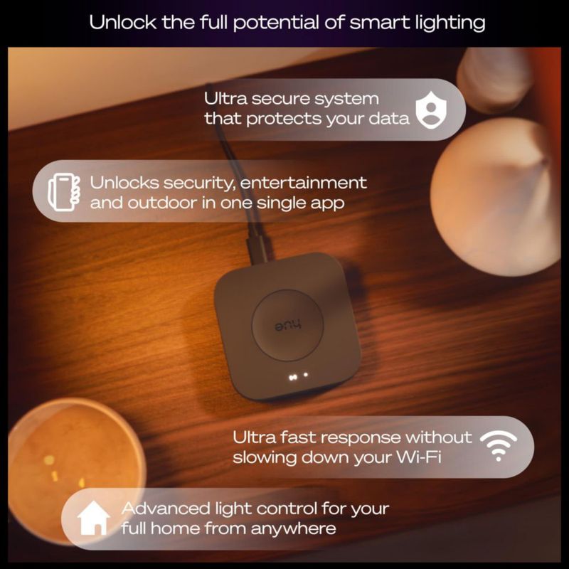 Hub de iluminación inteligente Philips Hue Bridge Pro inalámbrico para más de 150 luces