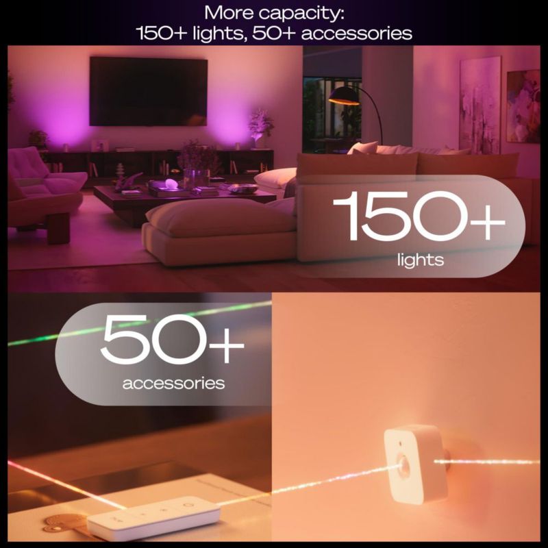 Hub de iluminación inteligente Philips Hue Bridge Pro inalámbrico para más de 150 luces