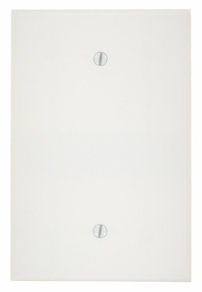 Placa de pared Leviton termoestable sobredimensionada de 1 elemento color blanco