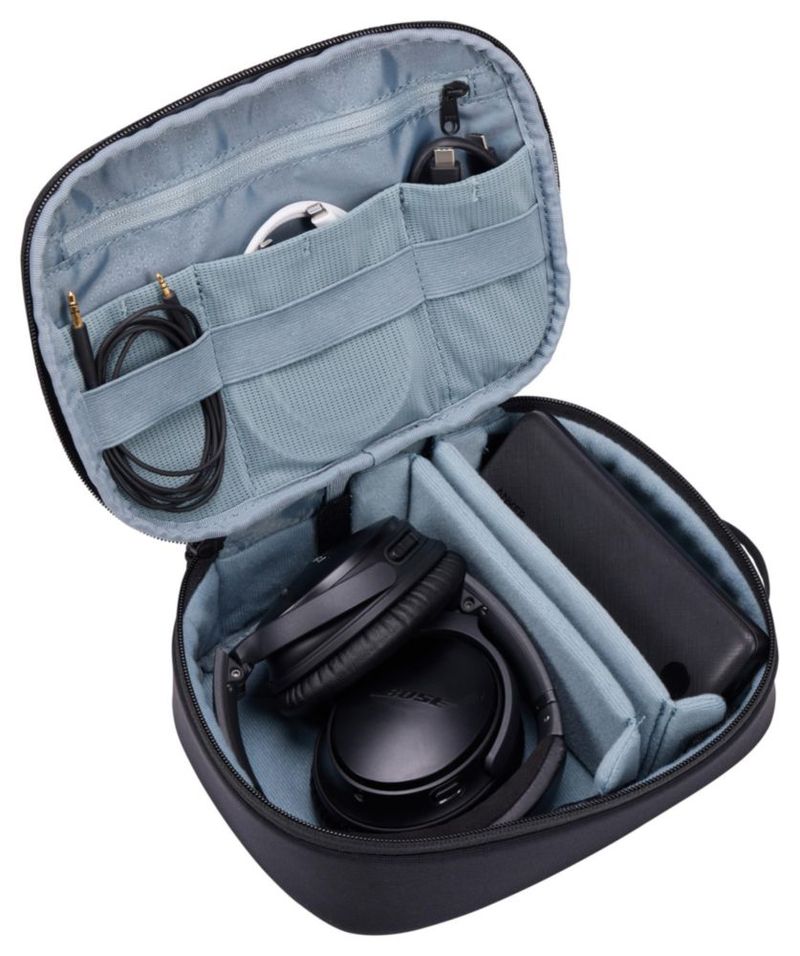 Funda para accesorios electrónicos Thule Subterra Powershuttle tamaño grande negra