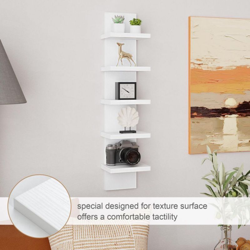 Estantería de pared Fun Memories 78 cm blanca 5 niveles (1 unidad)