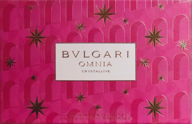 Set de regalo Perfume BVLGARI Omnia Crystalline de 3 piezas para mujer