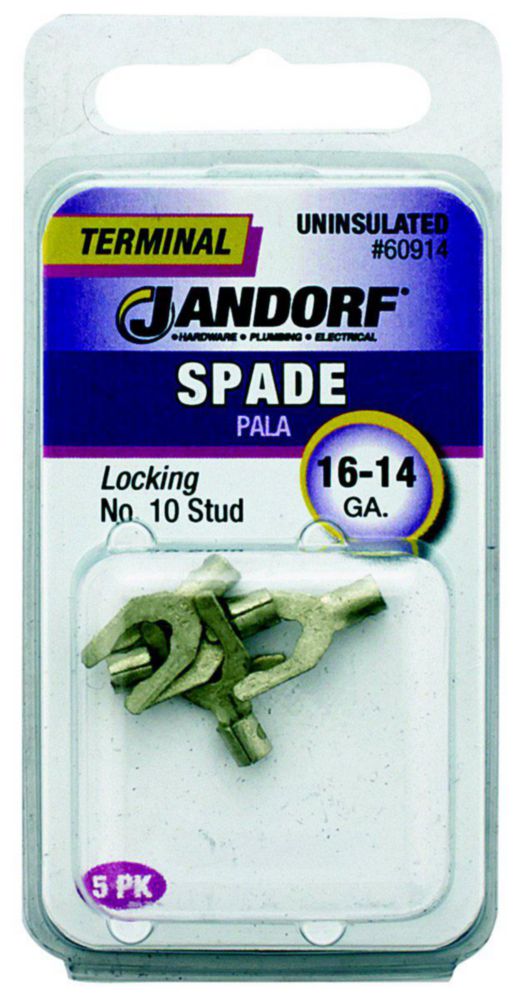 Terminal con cuchilla de bloqueo Jandorf 60914 16-14 AWG 600 V