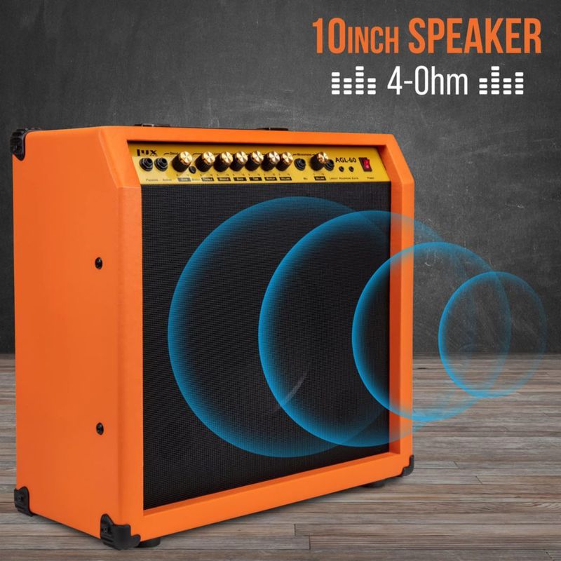 Amplificador de guitarra eléctrica LyxPro Combo de 60 W con altavoz de 10»