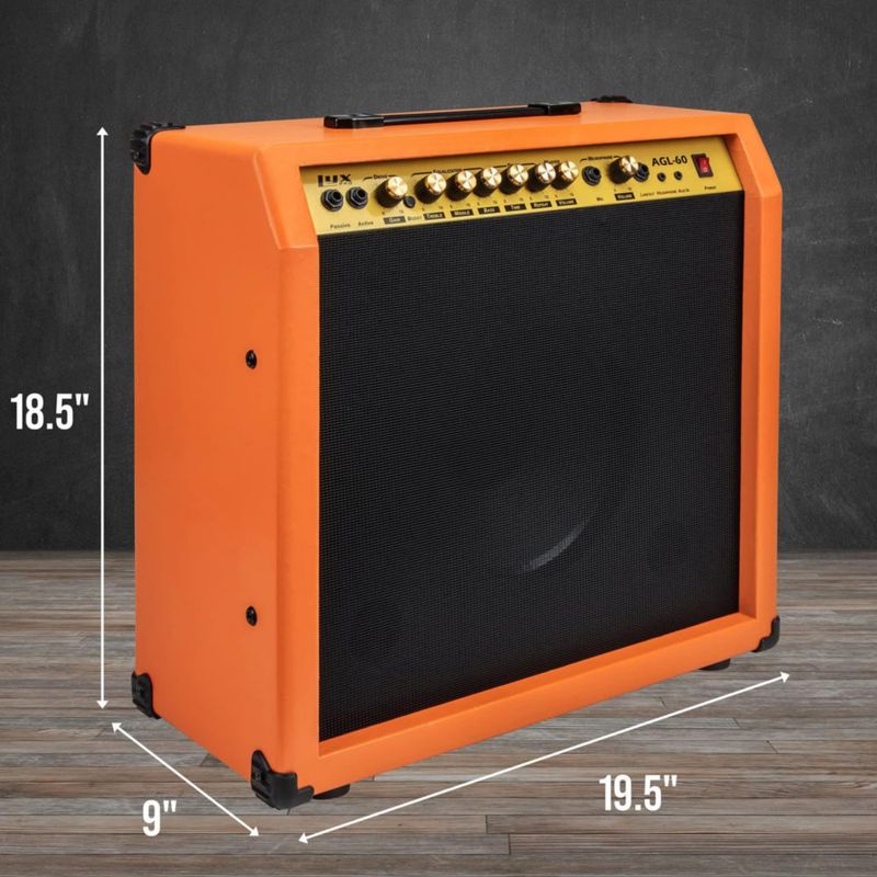 Amplificador de guitarra eléctrica LyxPro Combo de 60 W con altavoz de 10»