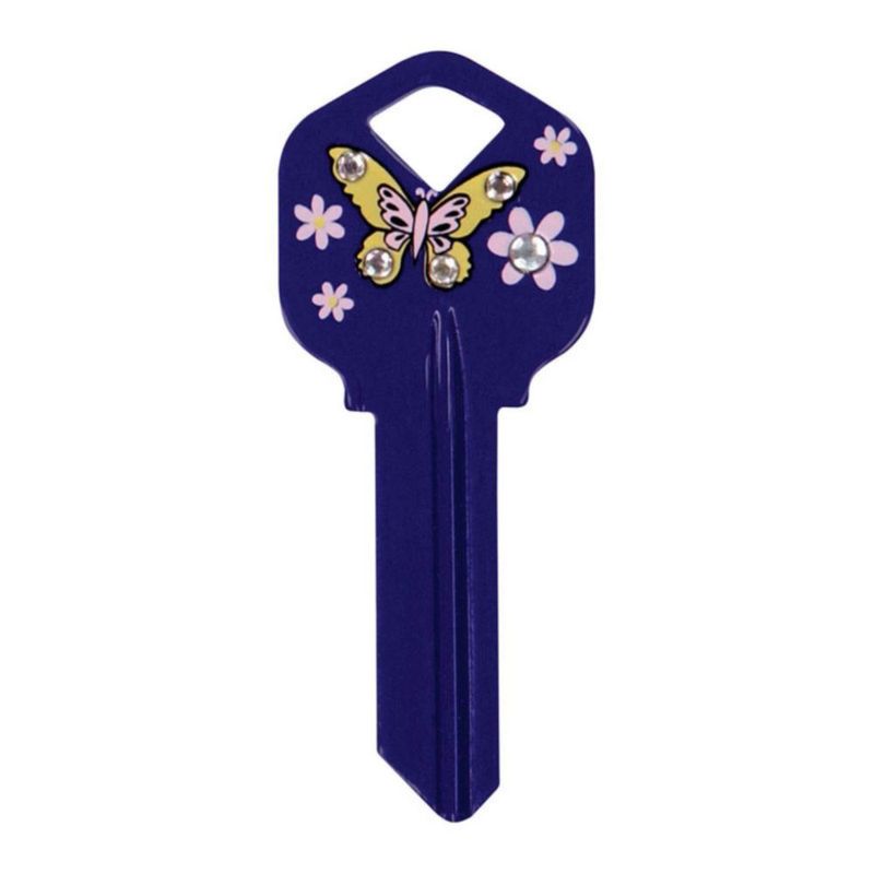 Llave automática en blanco Hillman DIVA Butterfly de una cara