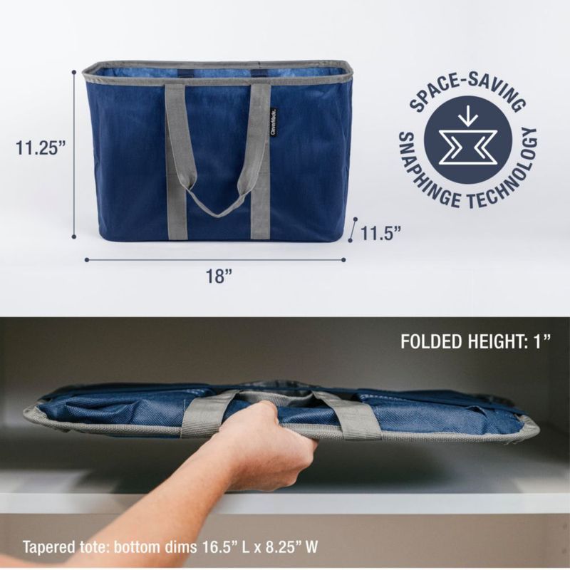 Bolsa Reutilizable para Compras CleverMade EcoBasket 30L Azul Gris