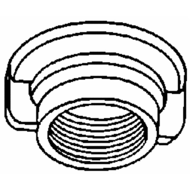 Grifo Locknut Danco de plástico IPS de 1/2 pulgada color blanco