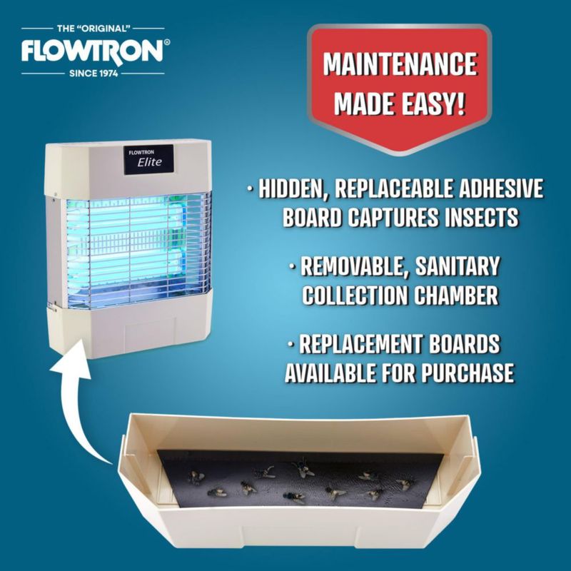 Matamoscas Flowtron eliminador eléctrico de insectos para interiores 80 W luz UV