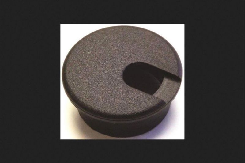 Organizador de cables de escritorio Grommet Jandorf negro 38 cm