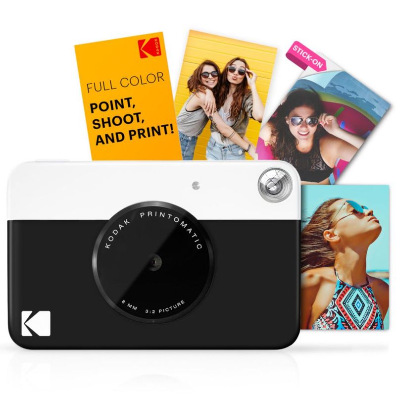 Cámara de impresión instantánea KODAK Printomatic Starter Bundle negra