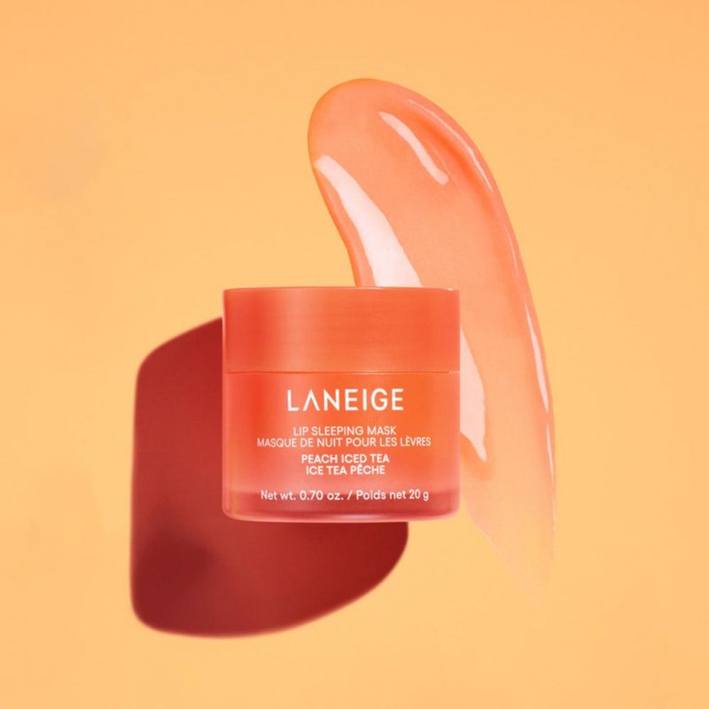 Mascarilla para dormir para labios LANEIGE Peach Iced Tea Nourish Hydrate
