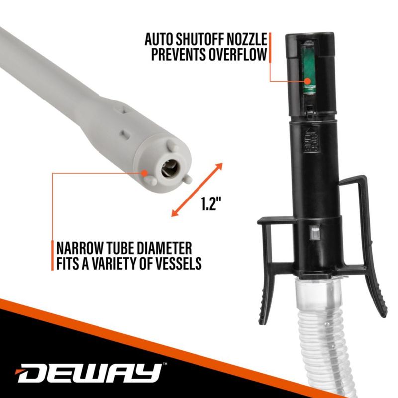 Bomba de transferencia de combustible DEWAY automática de 15 cm con parada automática