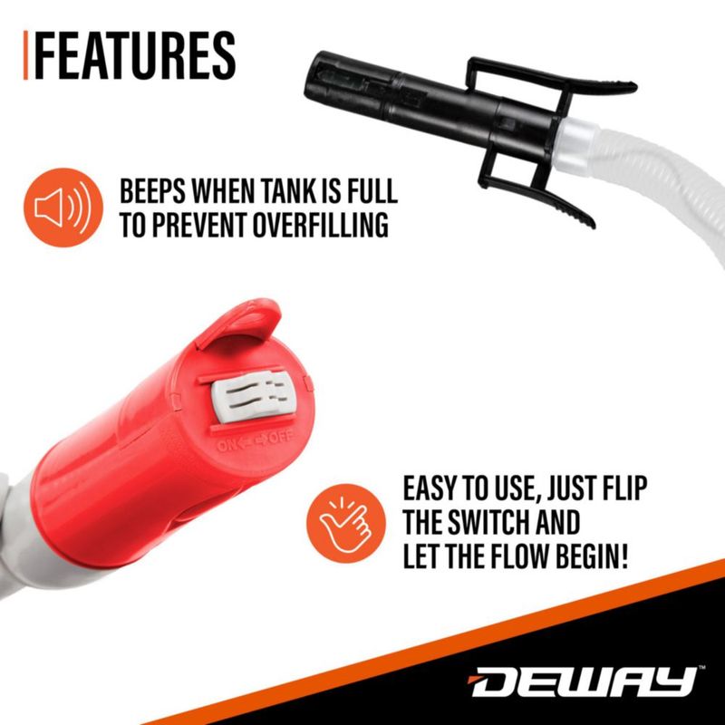 Bomba de transferencia de combustible DEWAY automática de 15 cm con parada automática
