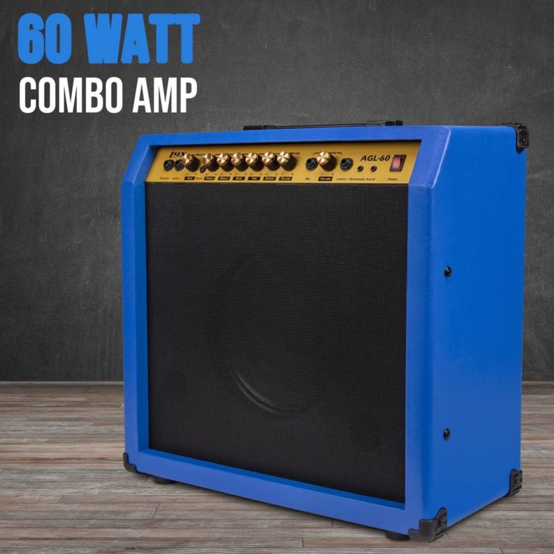Amplificador de guitarra eléctrica LyxPro Combo de 60 W con altavoz de 10»