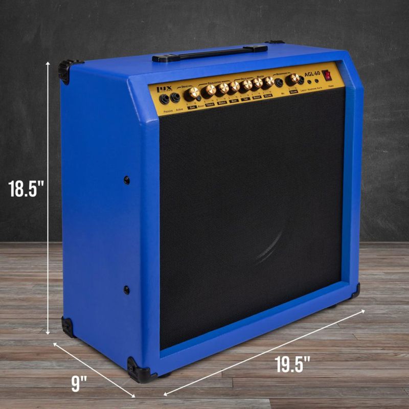 Amplificador de guitarra eléctrica LyxPro Combo de 60 W con altavoz de 10»