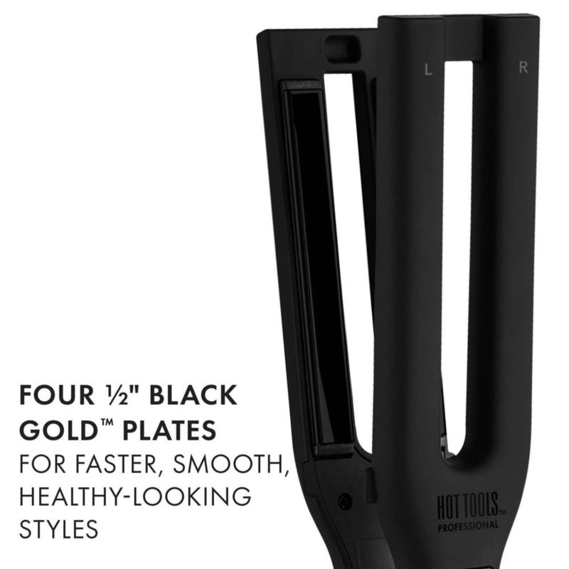 Plancha de pelo Hot Tools Pro Artist Black Gold Double