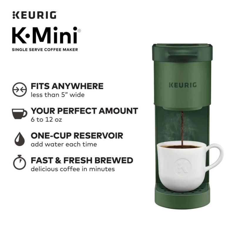 Cafetera Keurig K-Mini de una sola porción 170-355 ml con taza