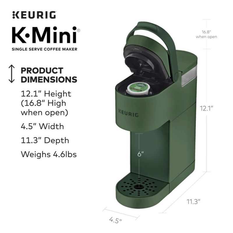 Cafetera Keurig K-Mini de una sola porción 170-355 ml con taza