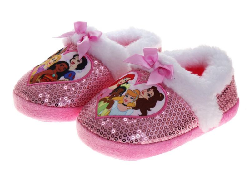 Pantufla Disney Princess talla 5‑6 para niñas pequeñas de felpa