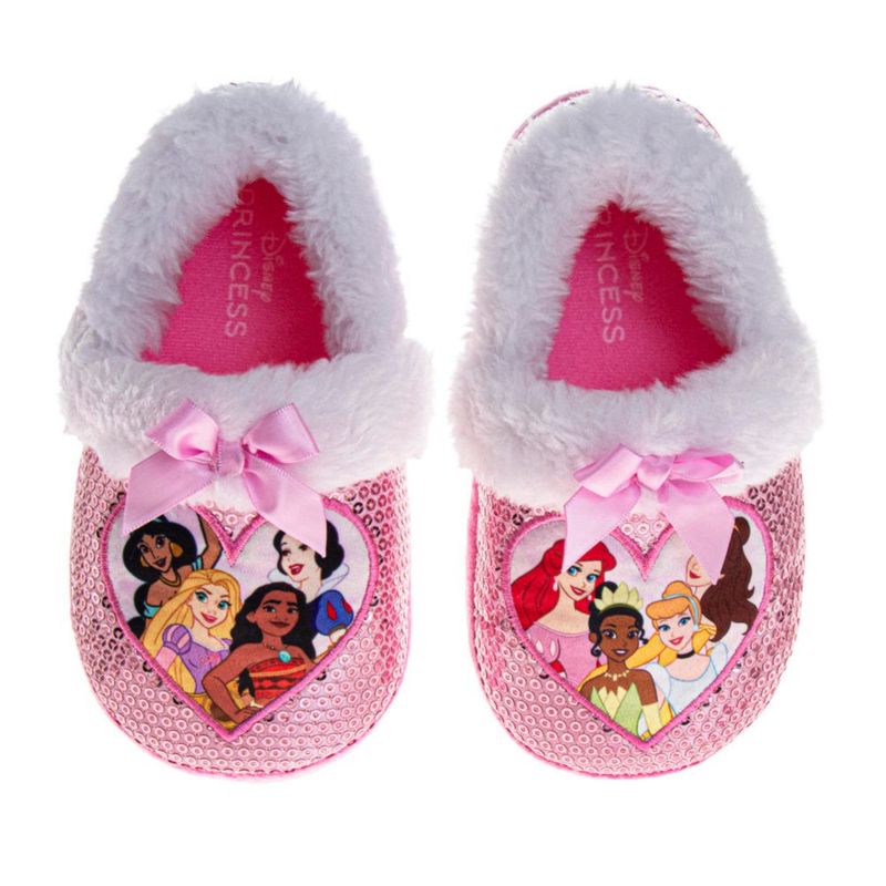 Pantufla Disney Princess talla 5‑6 para niñas pequeñas de felpa