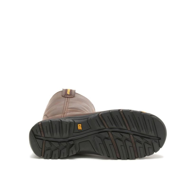 BOTA CAT de barra de tiro con puntera de acero 27 cm color Marrón Verano
