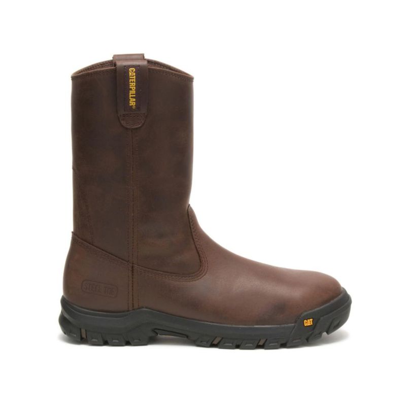 BOTA CAT de barra de tiro con puntera de acero 27 cm color Marrón Verano