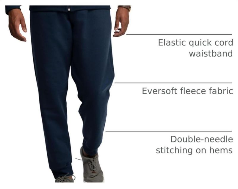 Pantalones Fruit of the Loom Joggers - Azul Marino Mediano