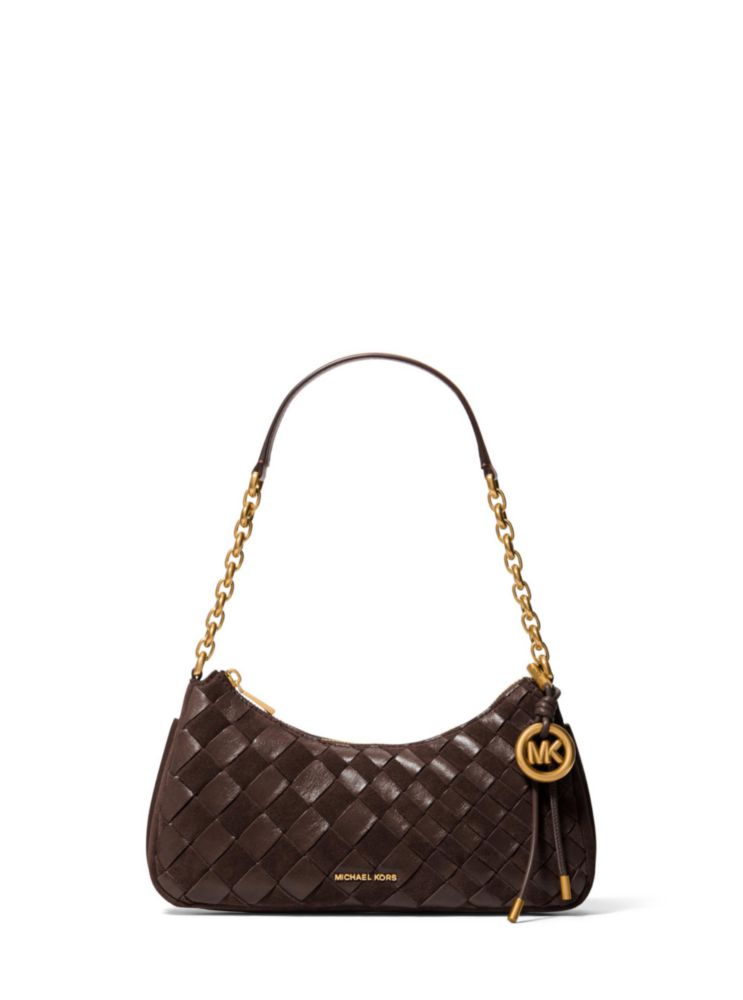 Bolso de mano Michael Kors Nolita Mediano Chocolate de gamuza