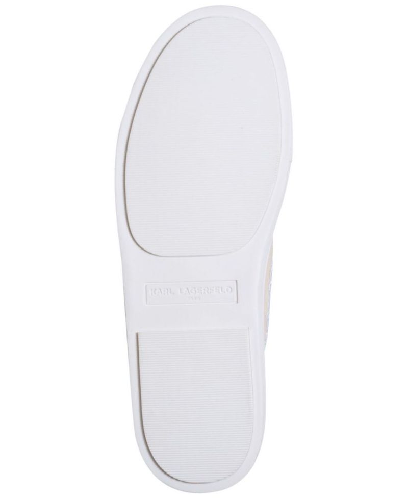 Zapatillas KARL LAGERFELD 10 Oro Blanco con Cordones