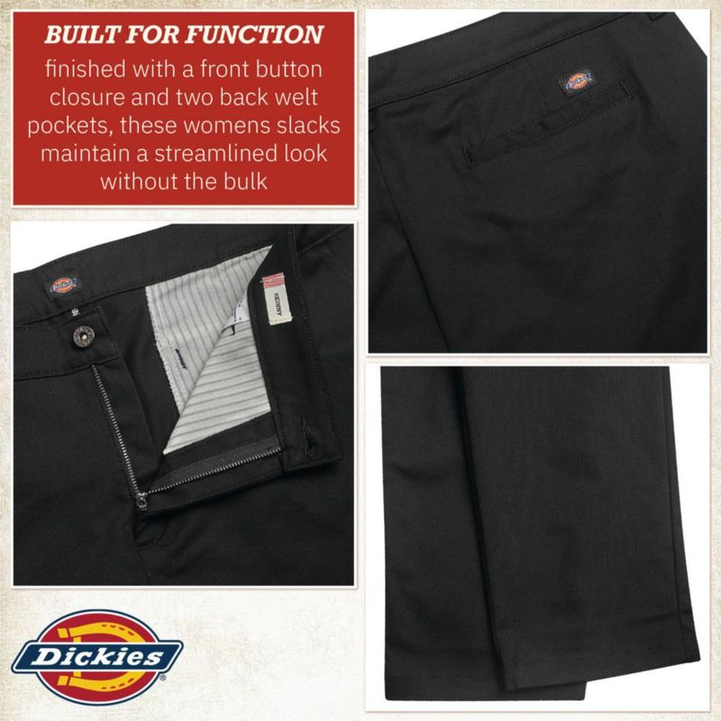 PANTALONES Dickies Mujer Pierna Ajustada de Sarga para Trabajo 31 cm