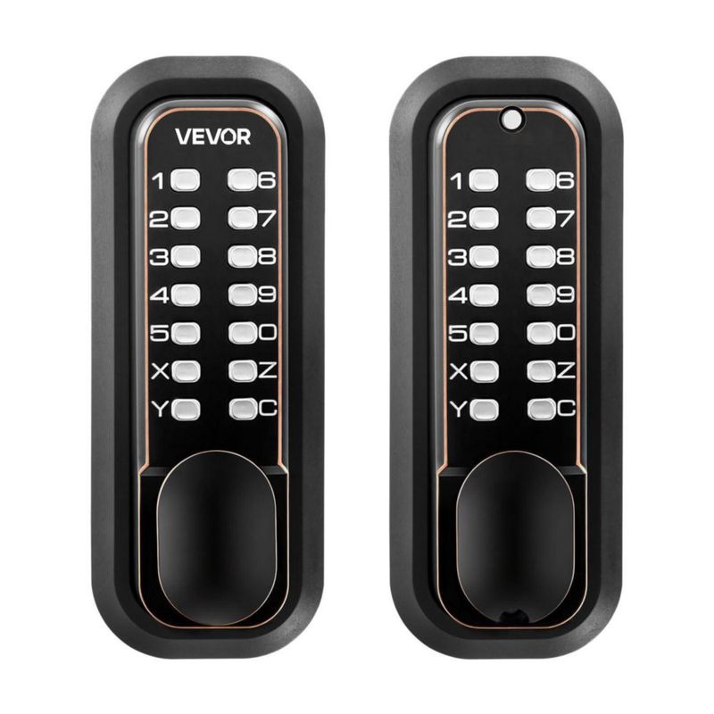 Cerradura de Puerta VEVOR Sin Llave 4‑7 Dígitos Acabado Bronce Aceitado