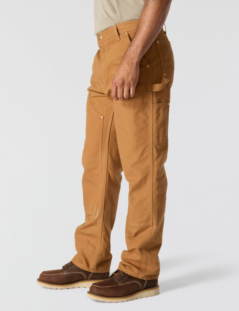 PANTALONES Carhartt W31xL34 Marrón (tela duck) Doble Frente