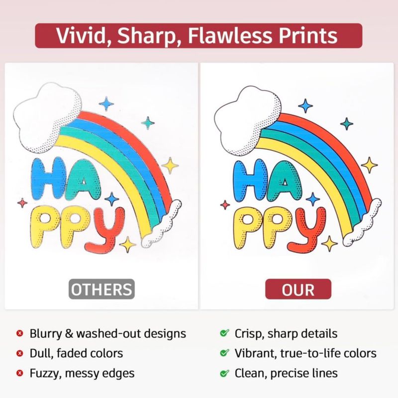 Papel de vinilo para stickers Lzerking brillante – 60 hojas (85 x 11 pulg)