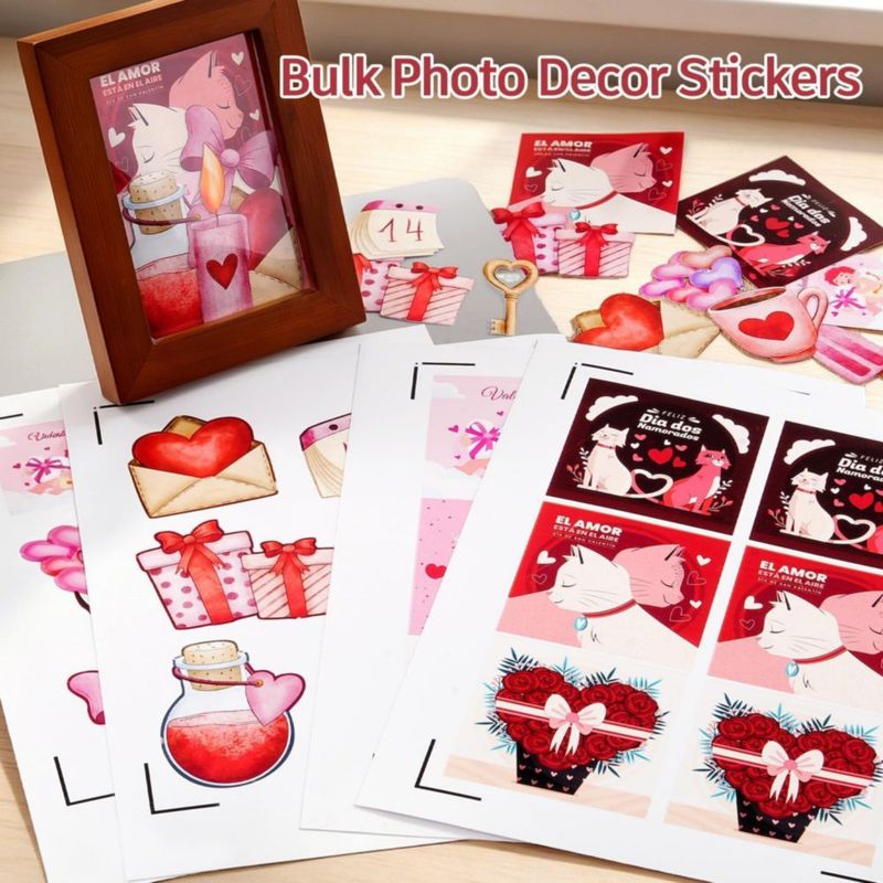 Papel de vinilo para stickers Lzerking brillante – 60 hojas (85 x 11 pulg)