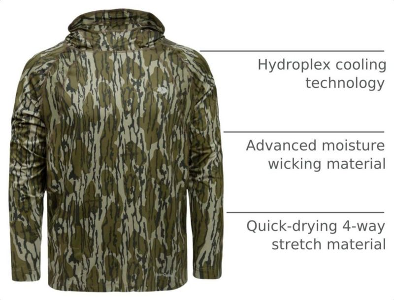 Sudadera con capucha Mossy Oak Camo Bottomland talla Grande
