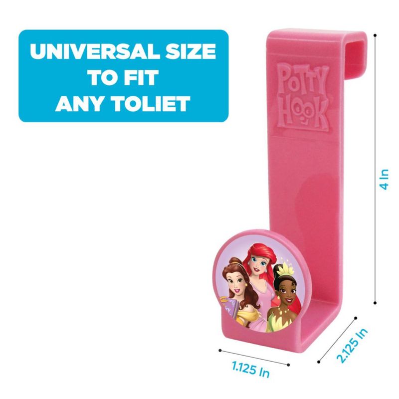 Gancho de Almacenamiento Disney Princess para Asiento de Orinal Rosa
