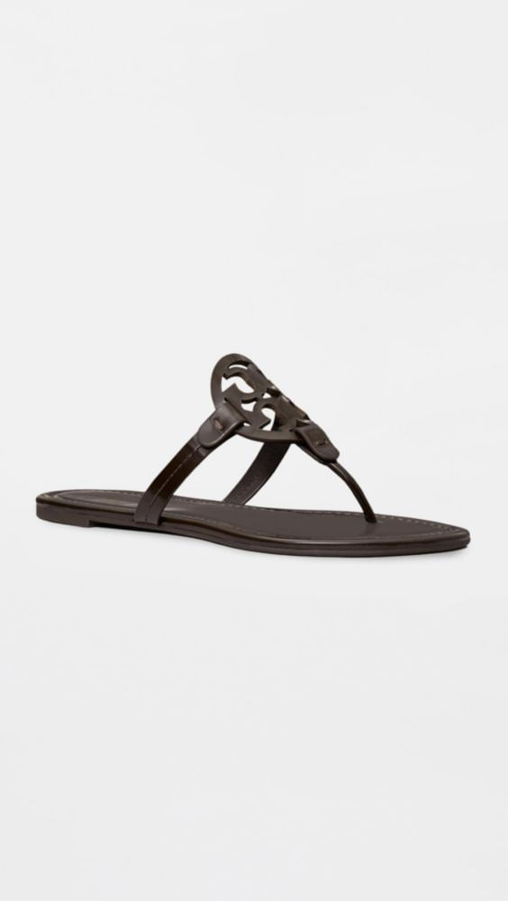 Sandalia Tory Burch Miller color cacao talla 6.5 US (mediana)
