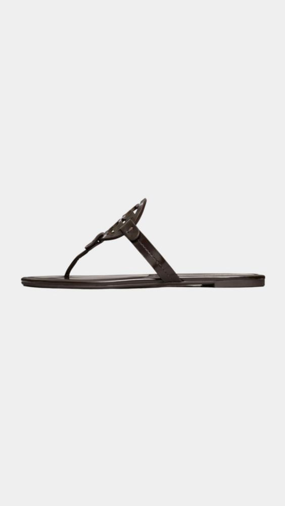 Sandalia Tory Burch Miller color cacao talla 6.5 US (mediana)