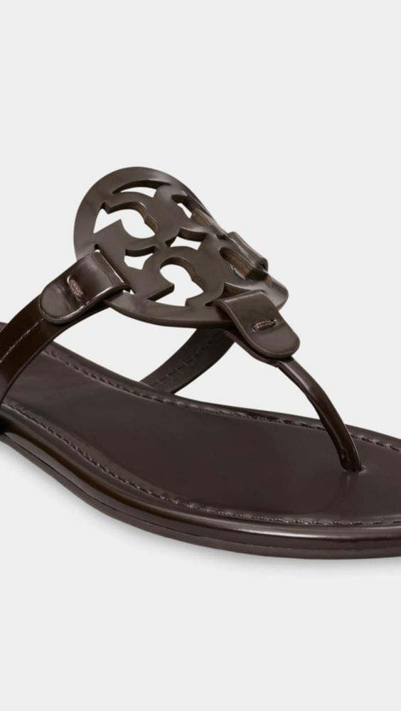 Sandalia Tory Burch Miller color cacao talla 6.5 US (mediana)